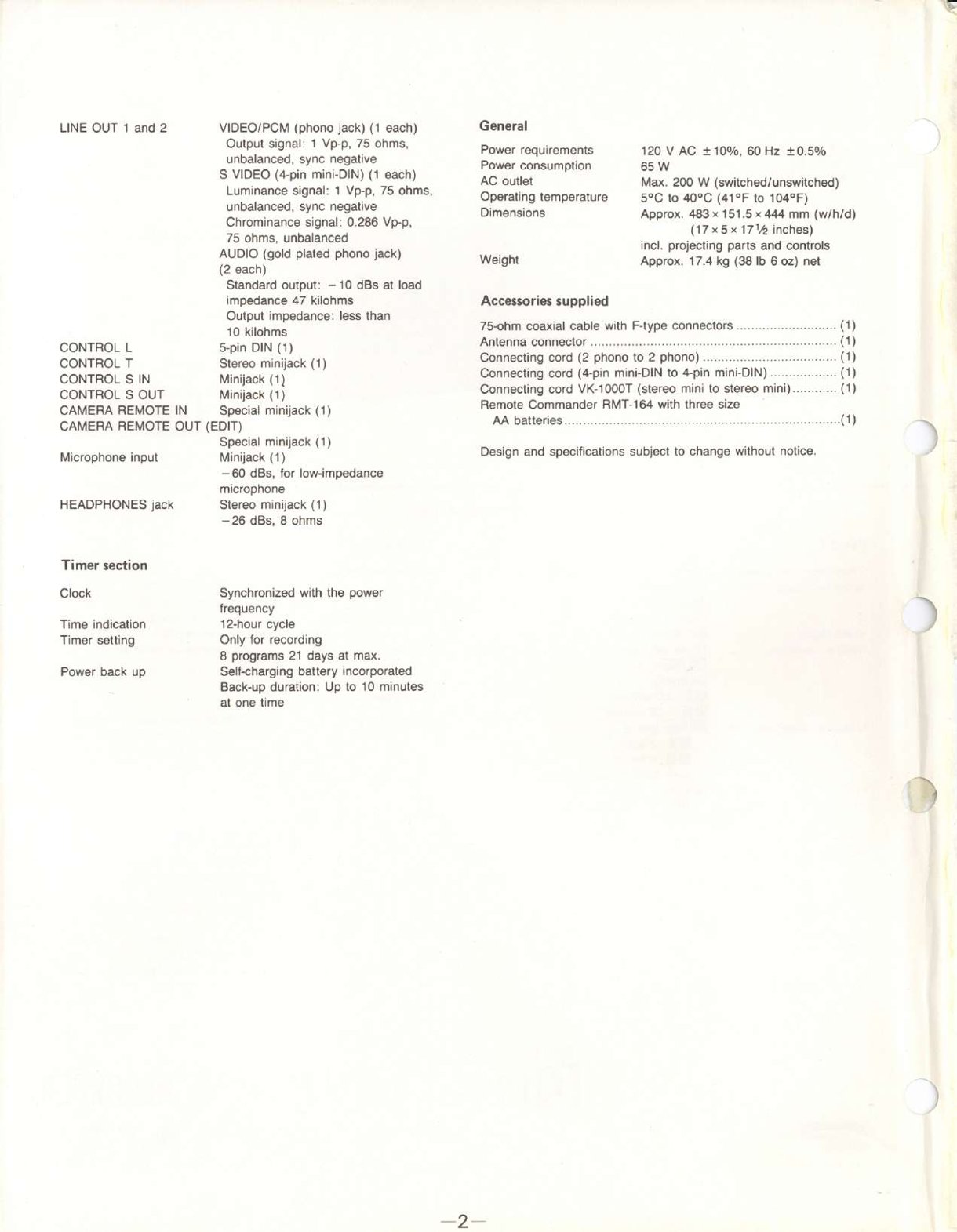 SONY EDV-9300/9500 ED Beta Video Cassette Recorder Service Manual - Image 6