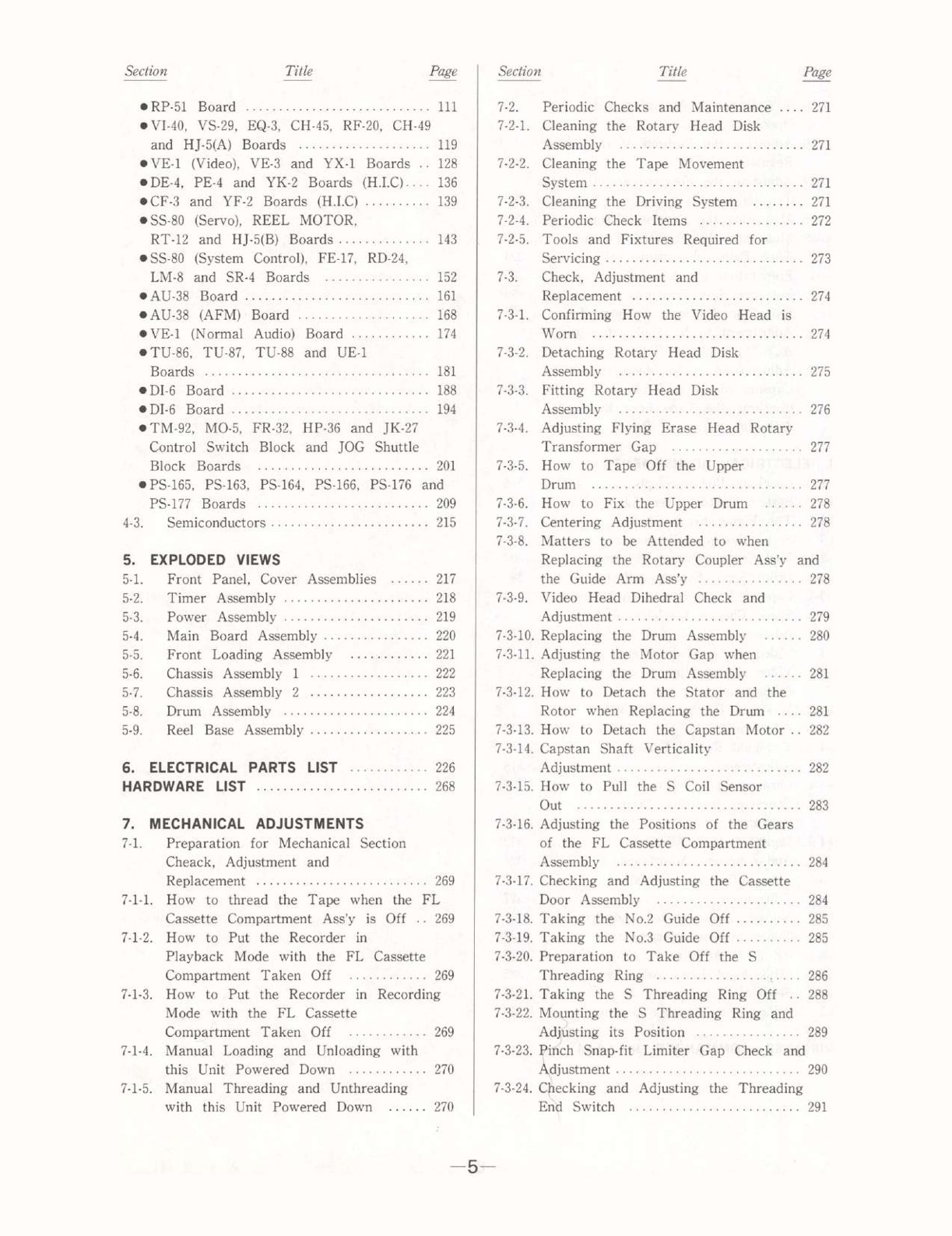 SONY EDV-9300/9500 ED Beta Video Cassette Recorder Service Manual - Image 4