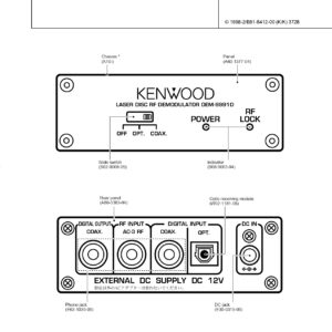 KENWOOD LASER DISC RF DEMODULATOR DEM-9991D SERVICE MANUAL (Instant Download) KENWOOD LASER DISC RF DEMODULATOR DEM-9991D SERVICE MANUAL (Instant Download)