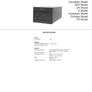 Sony MOD-RF1 Service Manual – Instant Download Sony MOD-RF1 Service Manual - Instant Download