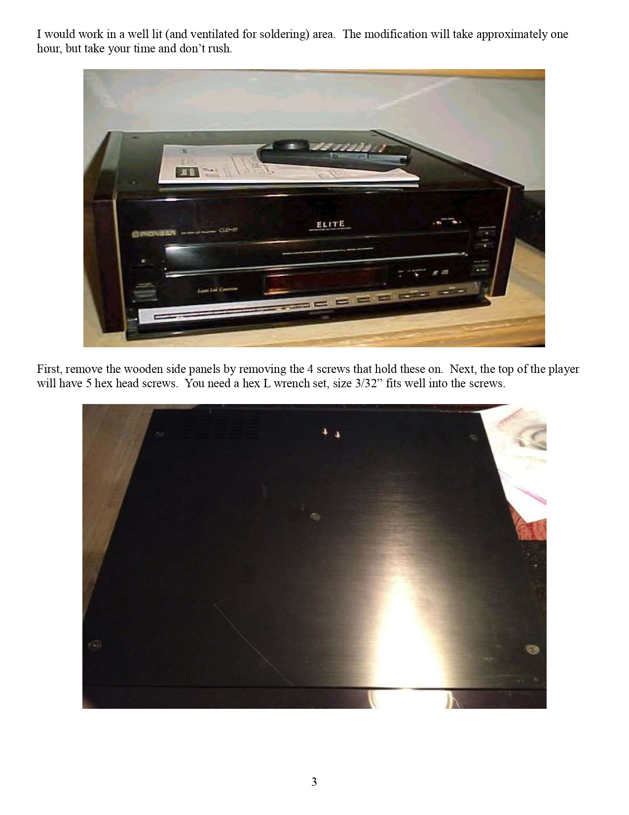Pioneer ELITE CLD-97 CD CDV LD Player Service Manual & DNR Mod Guide - INSTANT DOWNLOAD - Image 3
